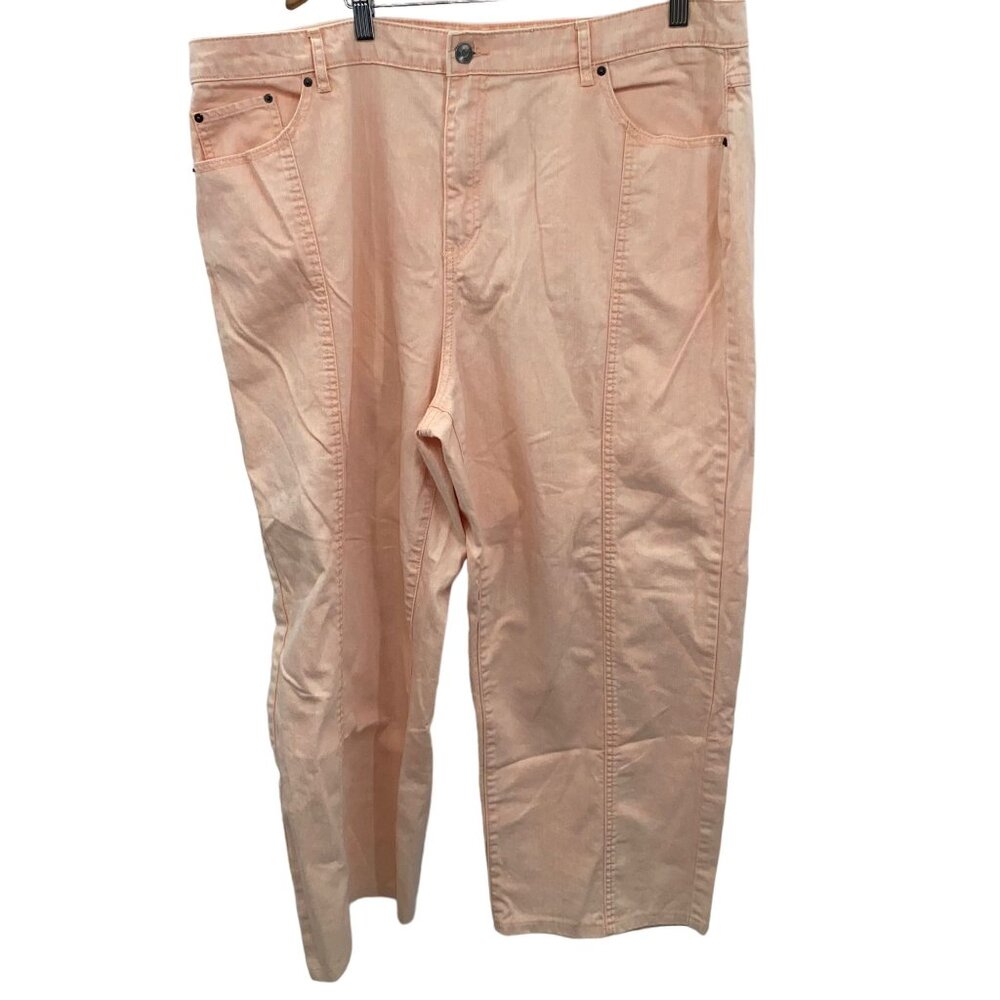 Future Collective Size 18 Peach Wide Leg Jeans